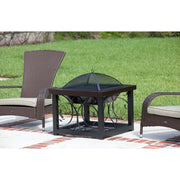Well Traveled Living Hammer Tone Bronze Finish Cocktail Table Fire Pit | GW STORE