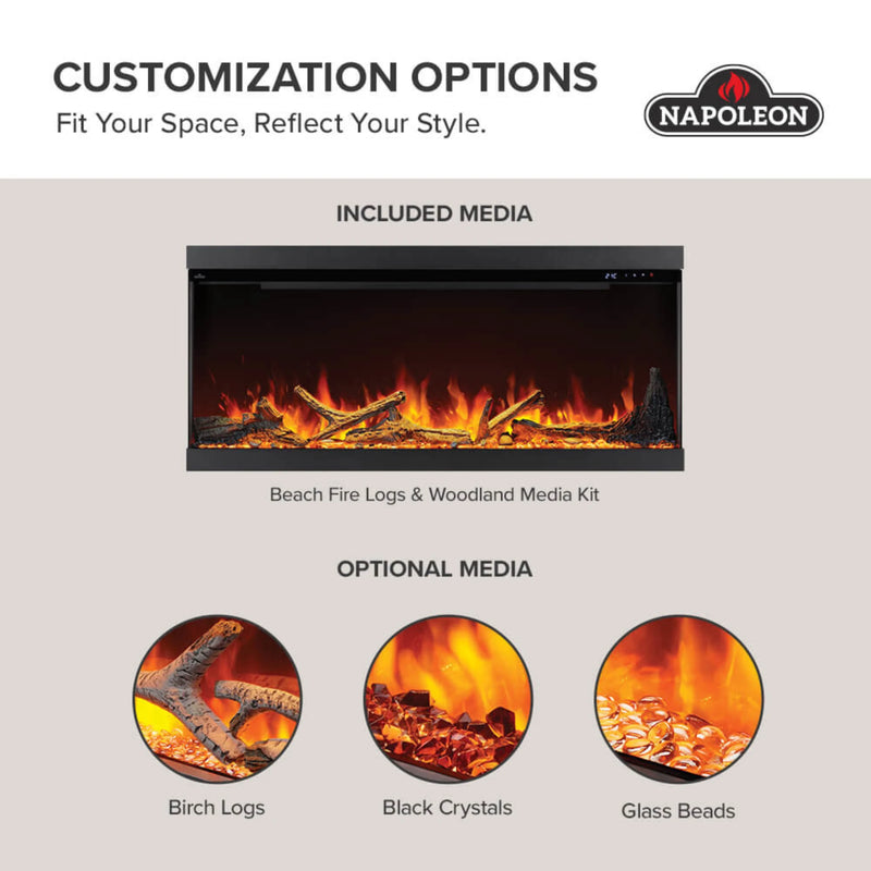 Napoleon Astound 74 FlexMount Electric Fireplace | GW STORE