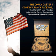 Grillnovations Cork Coasters 14 Piece Set with Ice Bucket and Bottle Opener | GW STORE