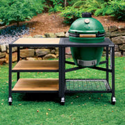Big Green Egg Large Charcoal Grill in Modular Nest with Expansion & 3 Acacia Inserts Package | GW STORE