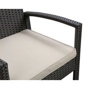 Well Traveled Living Bern Balcony Chat Set in Mocha Wicker | GW STORE