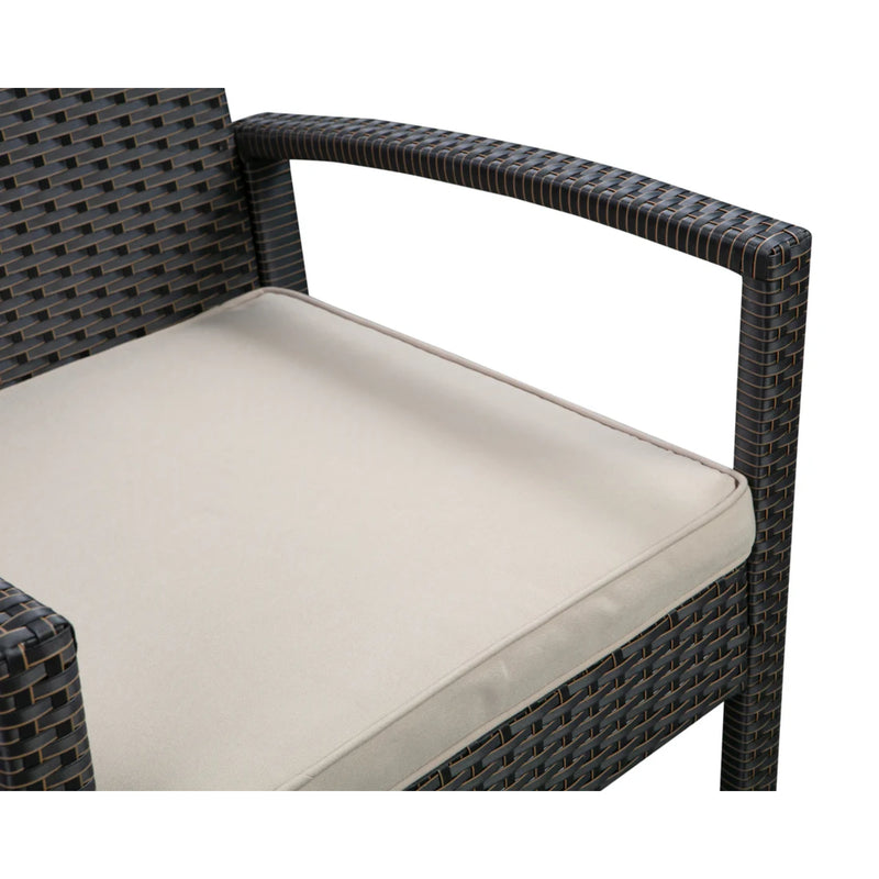 Well Traveled Living Bern Balcony Chat Set in Mocha Wicker | GW STORE