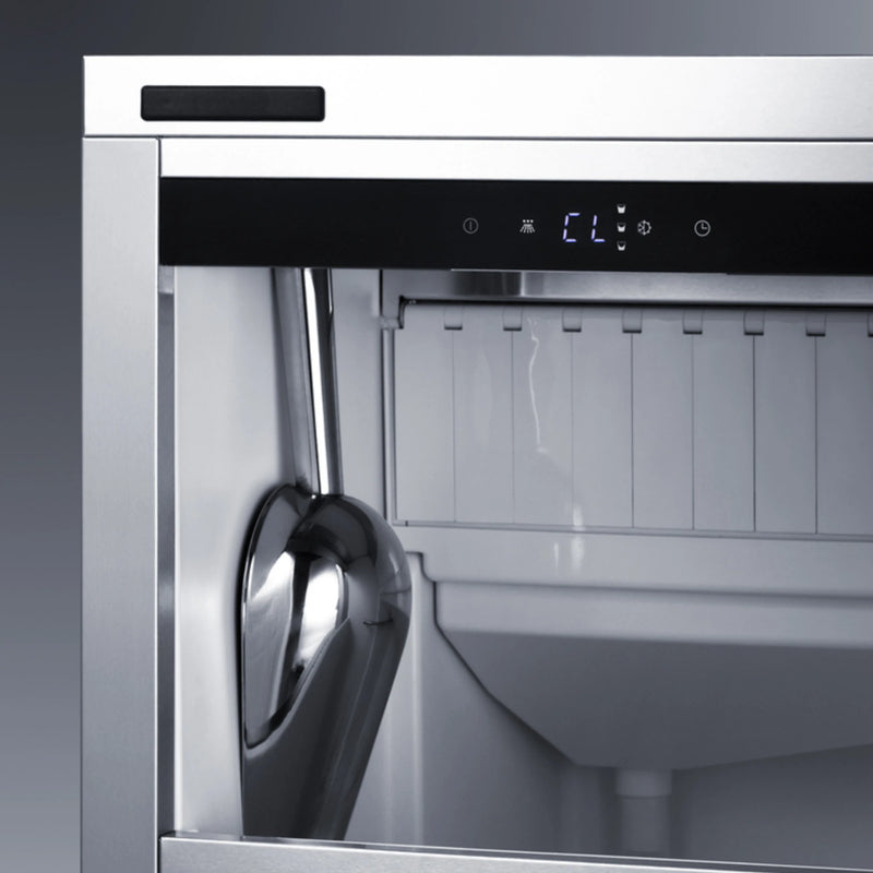 Summit Outdoor Clear Icemaker ADA Compliant Stainless Steel