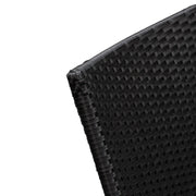 Well Traveled Living Set of 4 Black Morgan Outdoor Wicker Chairs | GW STORE
