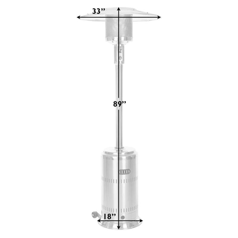 Well Traveled Living Performance Series Stainless Steel Propane Patio Heater | GW STORE