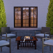 Well Traveled Living Foxdale Square Wood-Burning Fire Pit | GW STORE