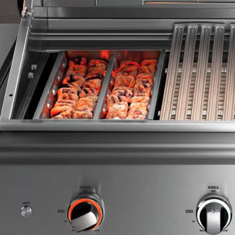 DCS Series 9 36-Inch Built-In Gas Grill w/ Charcoal Smoker Box | GW STORE