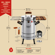 Ingrill BBQ Barrel Smoker Small Premium | GW STORE