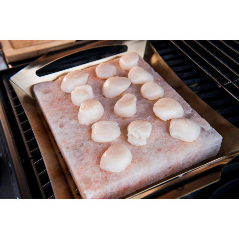 Napoleon 70025 Himalayan Salt Block with Stainless Steel Topper | GW STORE