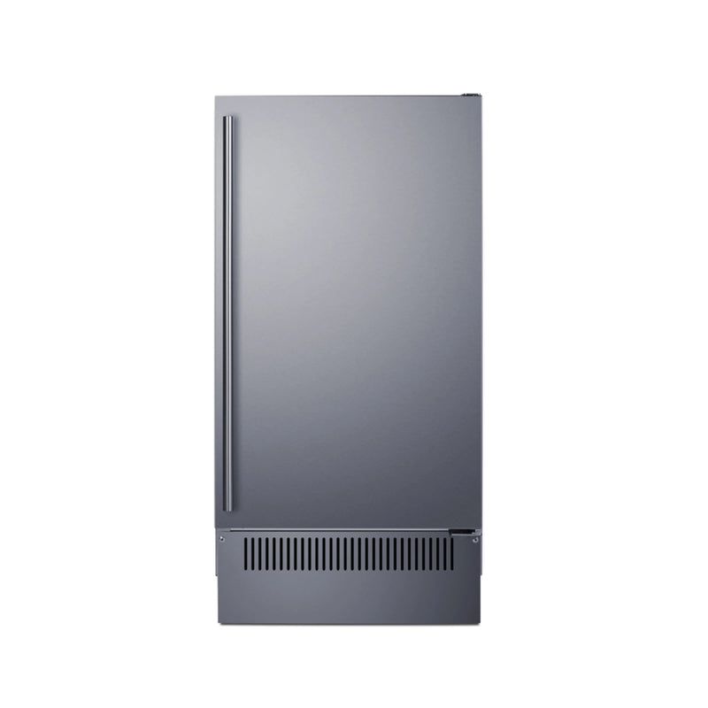 Summit BIM271OS Outdoor Clear Icemaker Stainless Steel Built-in Undercounter | GW STORE