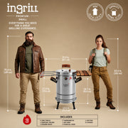 Ingrill BBQ Barrel Smoker Small Premium | GW STORE