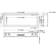 Modern Flames 52 Inch Orion Slim HelioVision Linear Electric Fireplace | GW STORE