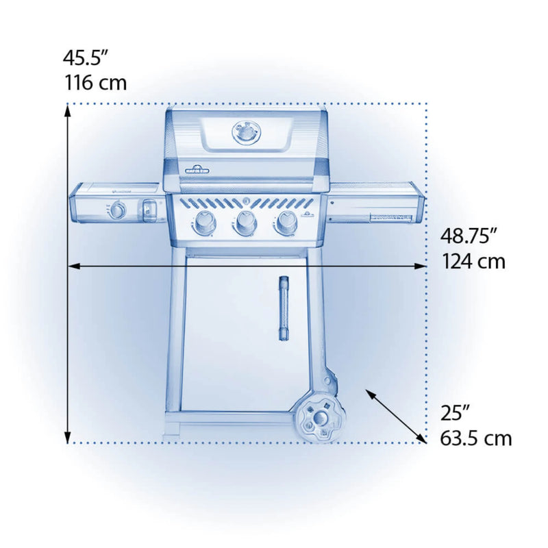 Napoleon F365DSBPGT-ECP Freestyle 365 SB with Range Side Burner | GW STORE