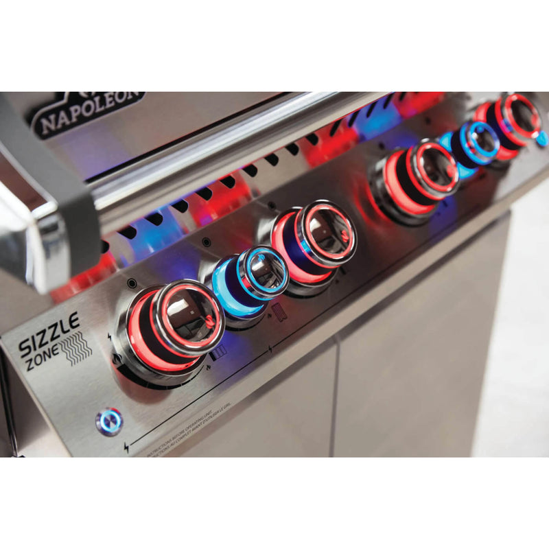 Napoleon Prestige PRO™ 500 RSIB Freestanding Gas Grill with Infrared side and Rear Burners | GW STORE