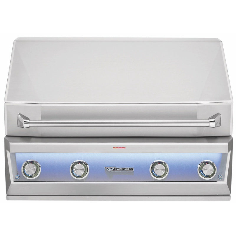 42" Eagle One Super Premium Gas Grill w/ Black Glass Infrared Rotisserie Burner & Sear Zone - (On Grill Base) B Stock | GW STORE