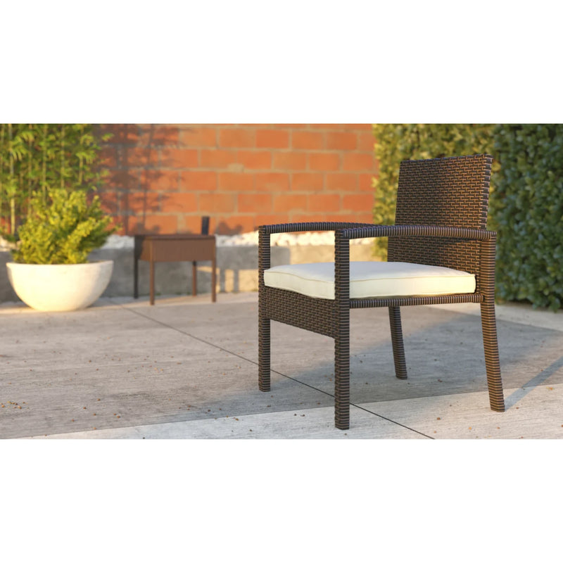 Well Traveled Living Bern Balcony Chat Set in Mocha Wicker | GW STORE