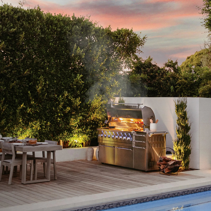 American Made Grills Encore 54-Inch Freestanding Hybrid Grill
