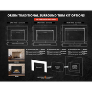 Modern Flames 8" Large Surround for 30" Orion Fireplace  | GW STORE