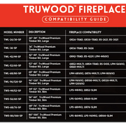Modern Flames Truwood Slim Timber Kit - Splitwood 68-76" | GW STORE