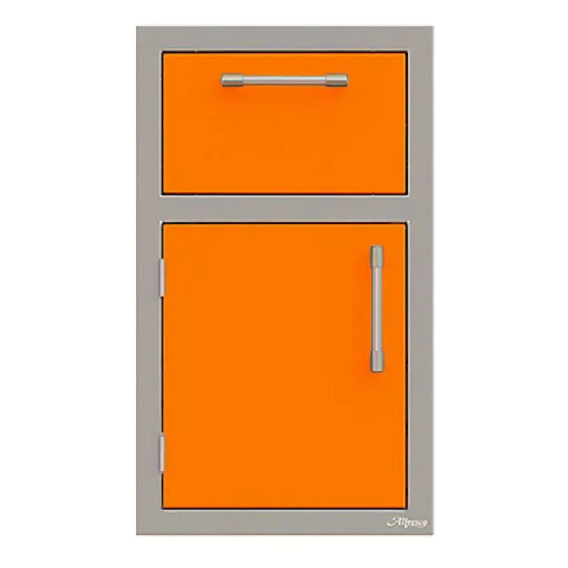 Alfresco 17-Inch Stainless Steel Left-Hinged Door & Paper Towel Holder Combo