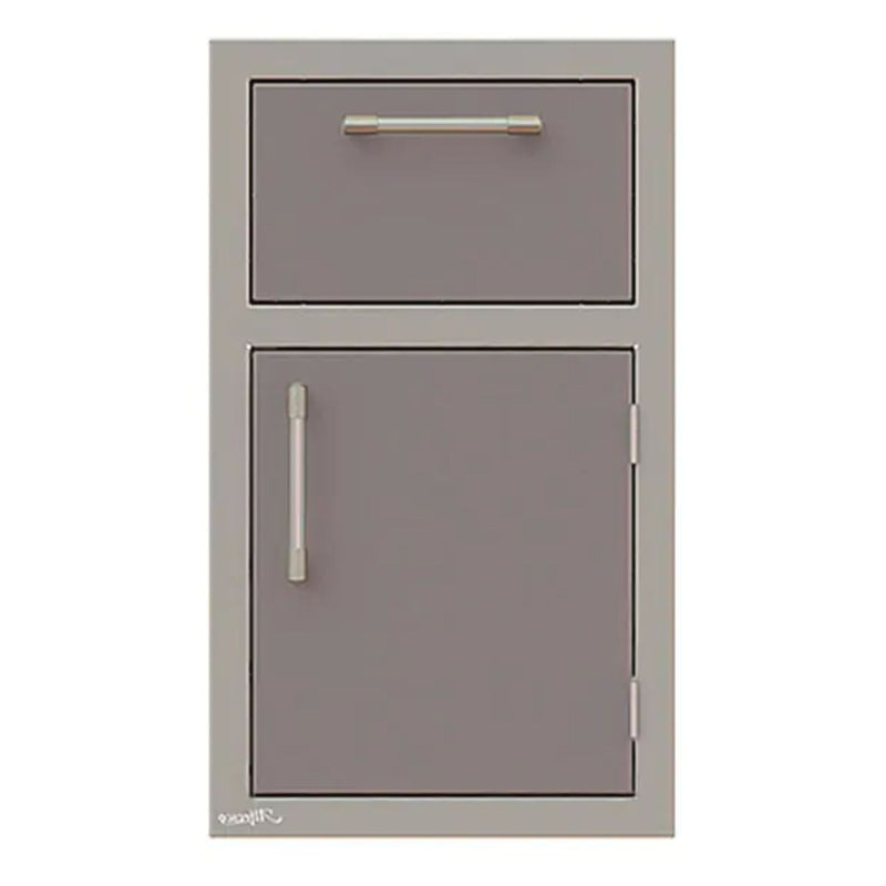Alfresco 17-Inch Stainless Steel Right-Hinged Soft-Close Door & Drawer Combo