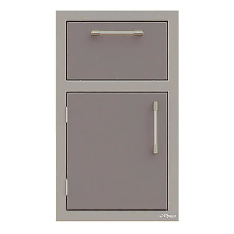 Alfresco 17-Inch Stainless Steel Left-Hinged Soft-Close Door & Drawer Combo