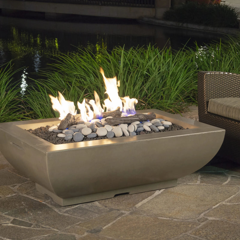 American Fyre Designs Bordeaux Rectangle Fire Bowl | GW STORE