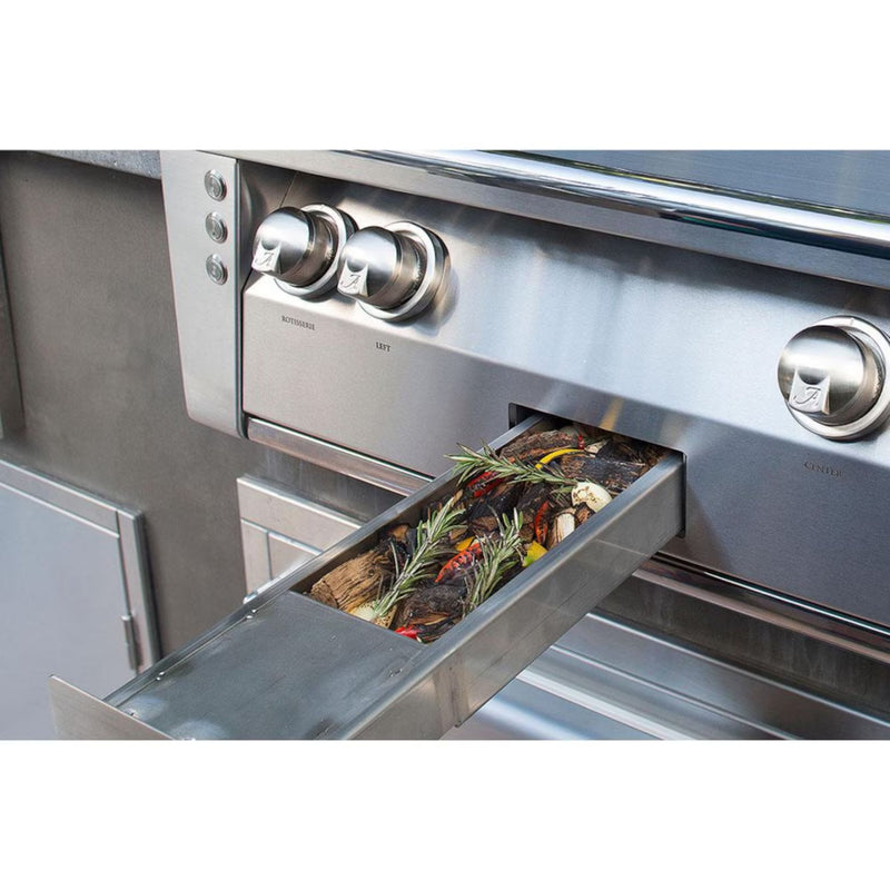 Alfresco Deluxe 42-Inch Stainless Steel Freestanding Gas Grill w/ Rotisserie & Sear Zone | GW STORE
