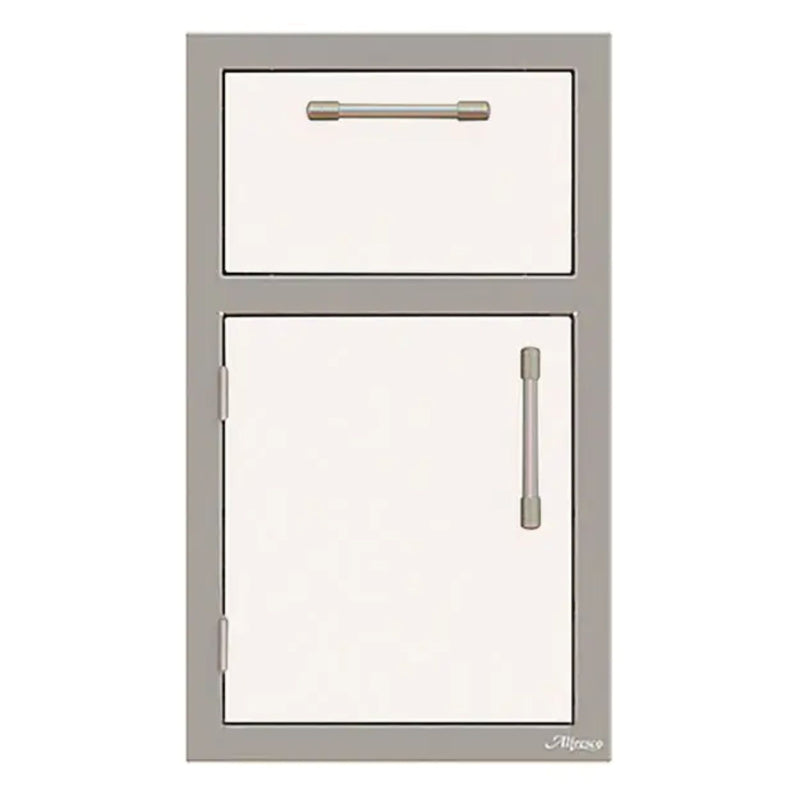 Alfresco 17-Inch Stainless Steel Left-Hinged Door & Paper Towel Holder Combo