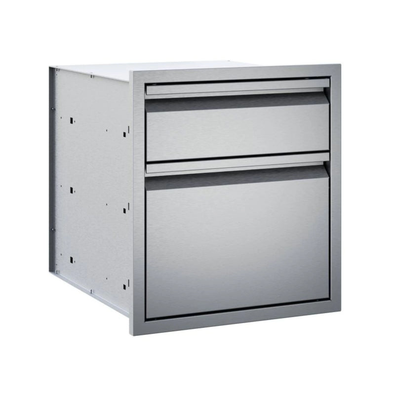 Twin Eagles 19-Inch Stainless Steel Double Access Drawer - TESD192-B | GW STORE