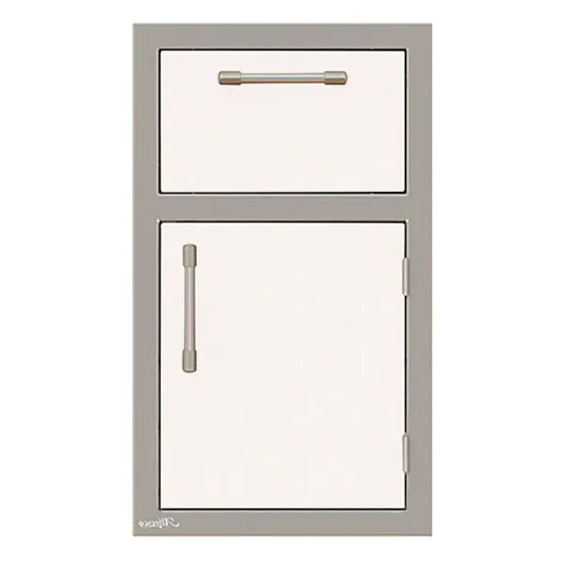 Alfresco 17-Inch Stainless Steel Right-Hinged Soft-Close Door & Drawer Combo