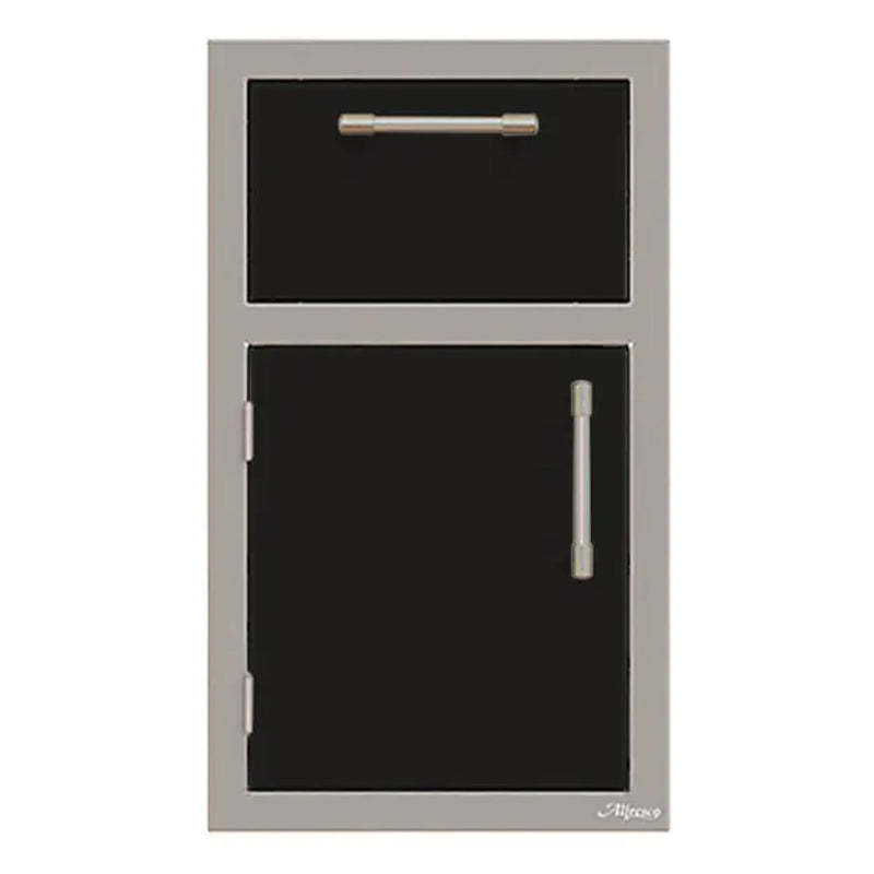 Alfresco 17-Inch Stainless Steel Left-Hinged Door & Paper Towel Holder Combo
