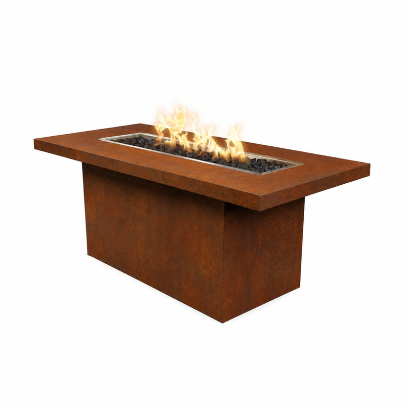 The Outdoor Plus Bella Linear Natural Gas Gas Fire Table Metal Collection | GW STORE