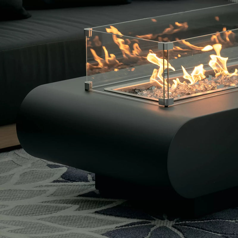 The Outdoor Plus La Jolla Powder Coated Natural Gas Fire Pit | GW STORE