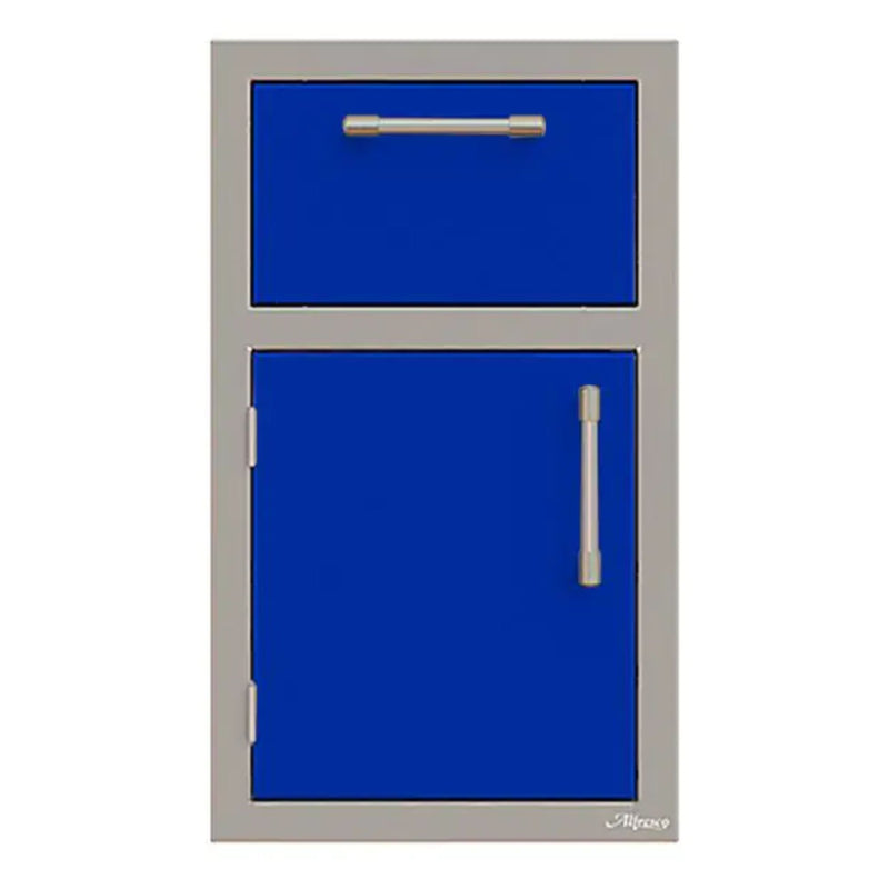 Alfresco 17-Inch Stainless Steel Left-Hinged Door & Paper Towel Holder Combo