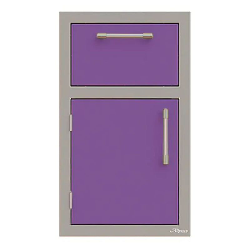 Alfresco 17-Inch Stainless Steel Left-Hinged Soft-Close Door & Drawer Combo