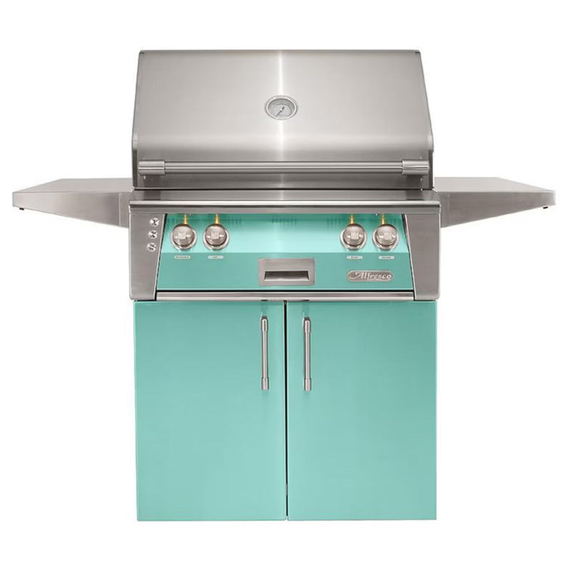 Alfresco 30-Inch Stainless Steel Freestanding Gas Grill w/ Rotisserie & Sear Zone