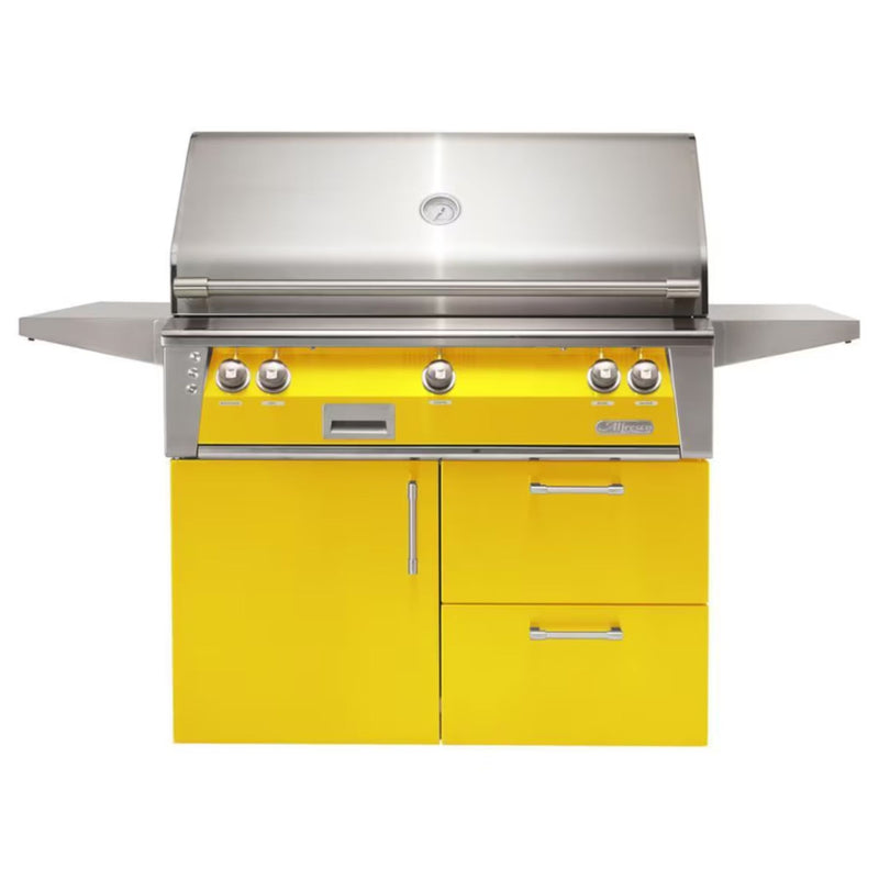 Alfresco Deluxe 42-Inch Stainless Steel Freestanding Gas Grill w/ Rotisserie & Sear Zone