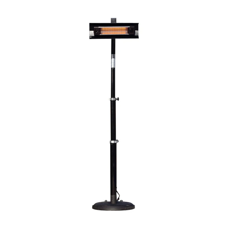 Well Traveled Living Black Telescoping Offset Pole Mounted Infrared Patio Heater | GW STORE