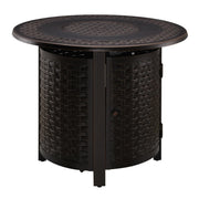 Well Traveled Living Hendricks Aluminum 34" Round Propane Fire Pit | GW STORE