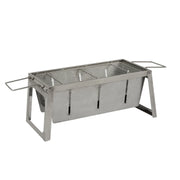 Well Traveled Living Stainless Steel Foldaway Charcoal Grill | GW STORE