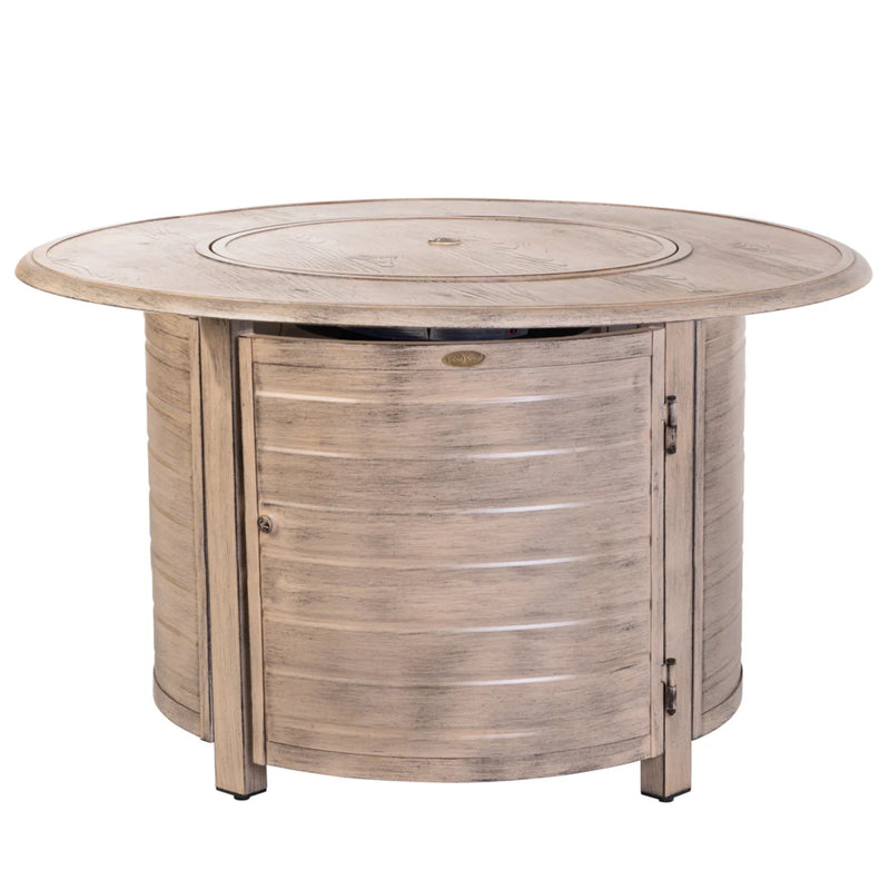 Well Traveled Living Thatcher Round Propane Fire Pit in Driftwood | GW STORE
