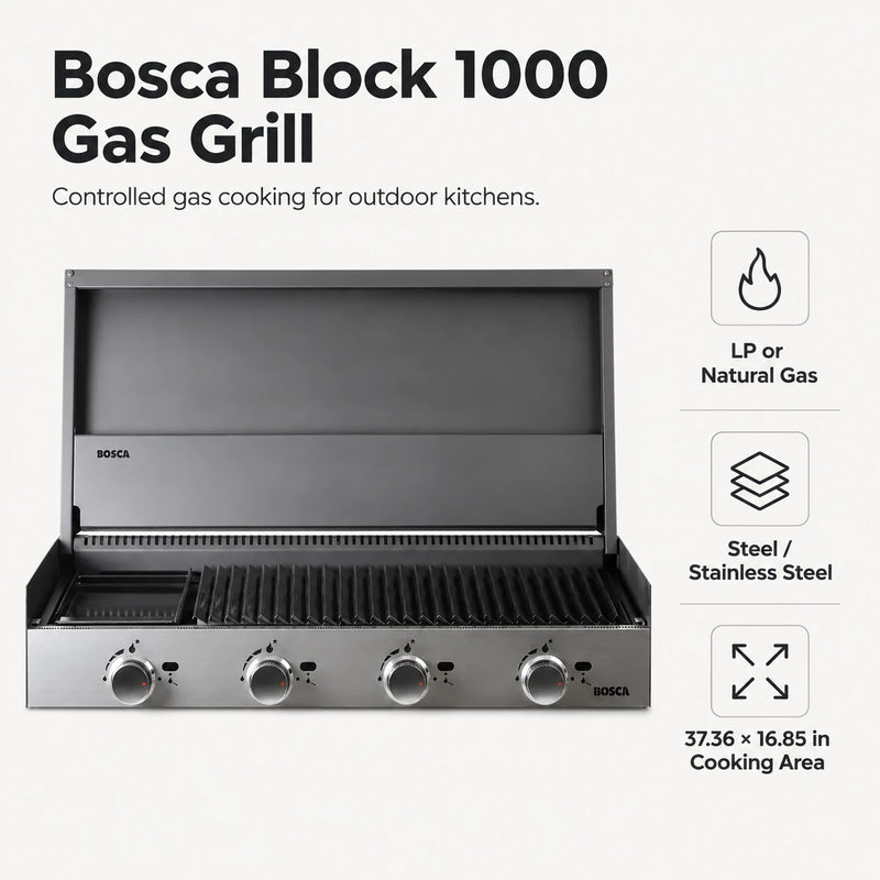 Bosca Block 1000 Built-In Gas Grill | GW STORE