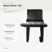 Bosca Block 750 Freestanding Gas Grill | GW STORE