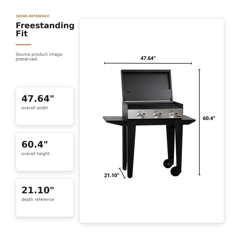 Bosca Block 750 Freestanding Gas Grill | GW STORE