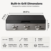 Bosca Block 750 Built-In Gas Grill | GW STORE