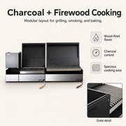 Bosca Pack Block Wood Brazier 250 + Block 500 20" Built-in Charcoal Grill + Block 750 30" Built-in Grill | GW STORE