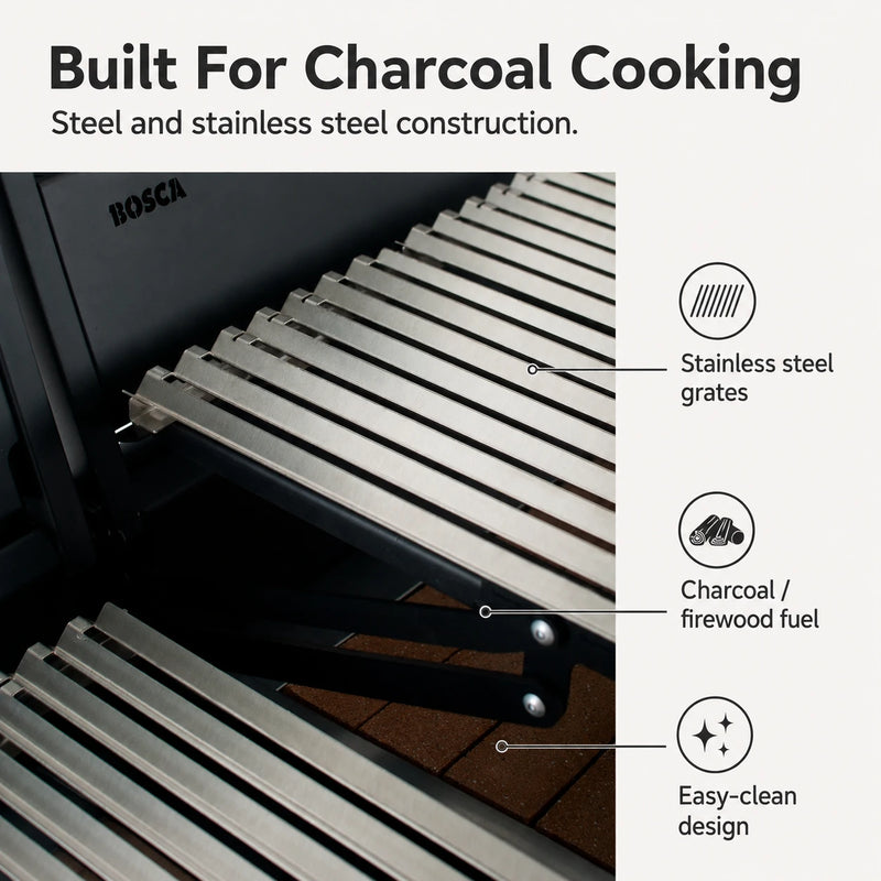 Bosca Pack Block 500 20" Built-in Charcoal Grill + Block 750 30" Built-in Grill | GW STORE