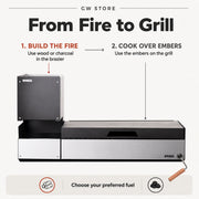 Bosca Pack Block Wood Brazier 250 + Block 750 30" Built-in Grill | GW STORE