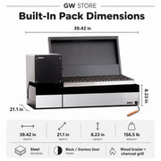 Bosca Pack Block Wood Brazier 250 + Block 750 30" Built-in Grill | GW STORE